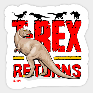 T-Rex Returns Sticker